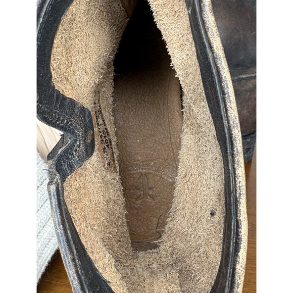 Frye Veronica Bootie Women's Brown Size 8.5 Leather Moto Boots Patina Cowgirl - Picture 10 of 11